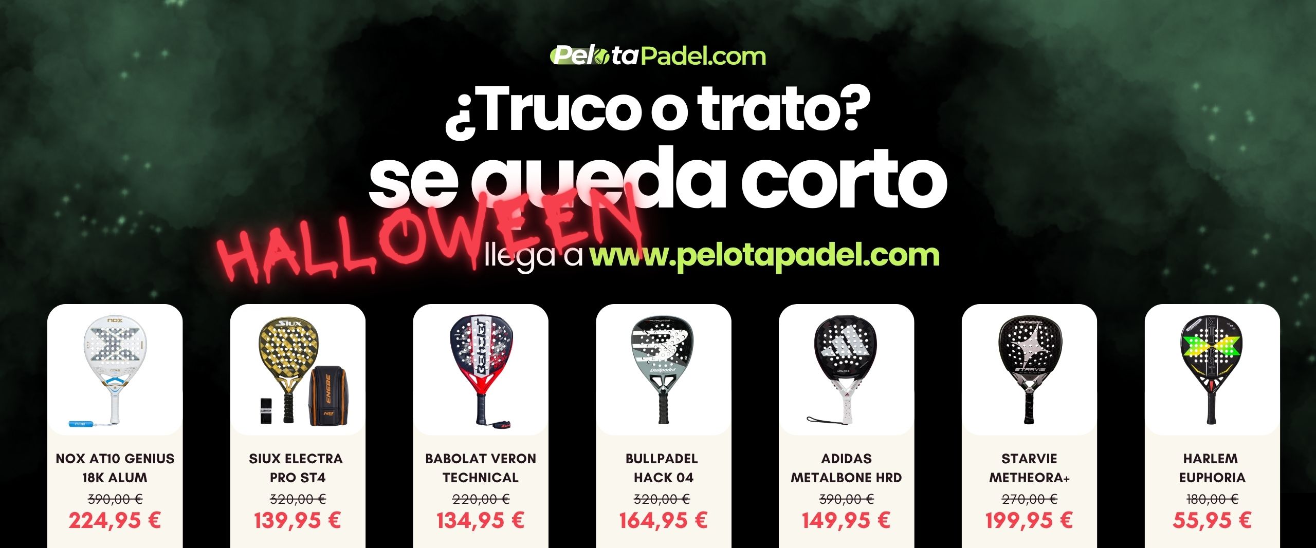 Ofertas de Halloween en pádel