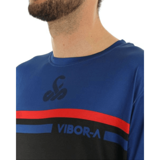 Camiseta Vibora Hydra Pro Azul_Negro Detalle