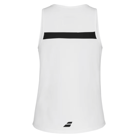 Padel Tank Mujer Blanco Trasera