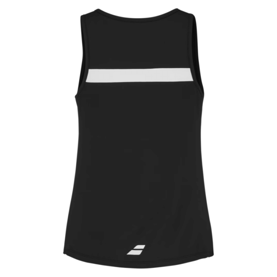 Padel Tank Mujer Negro Espalda