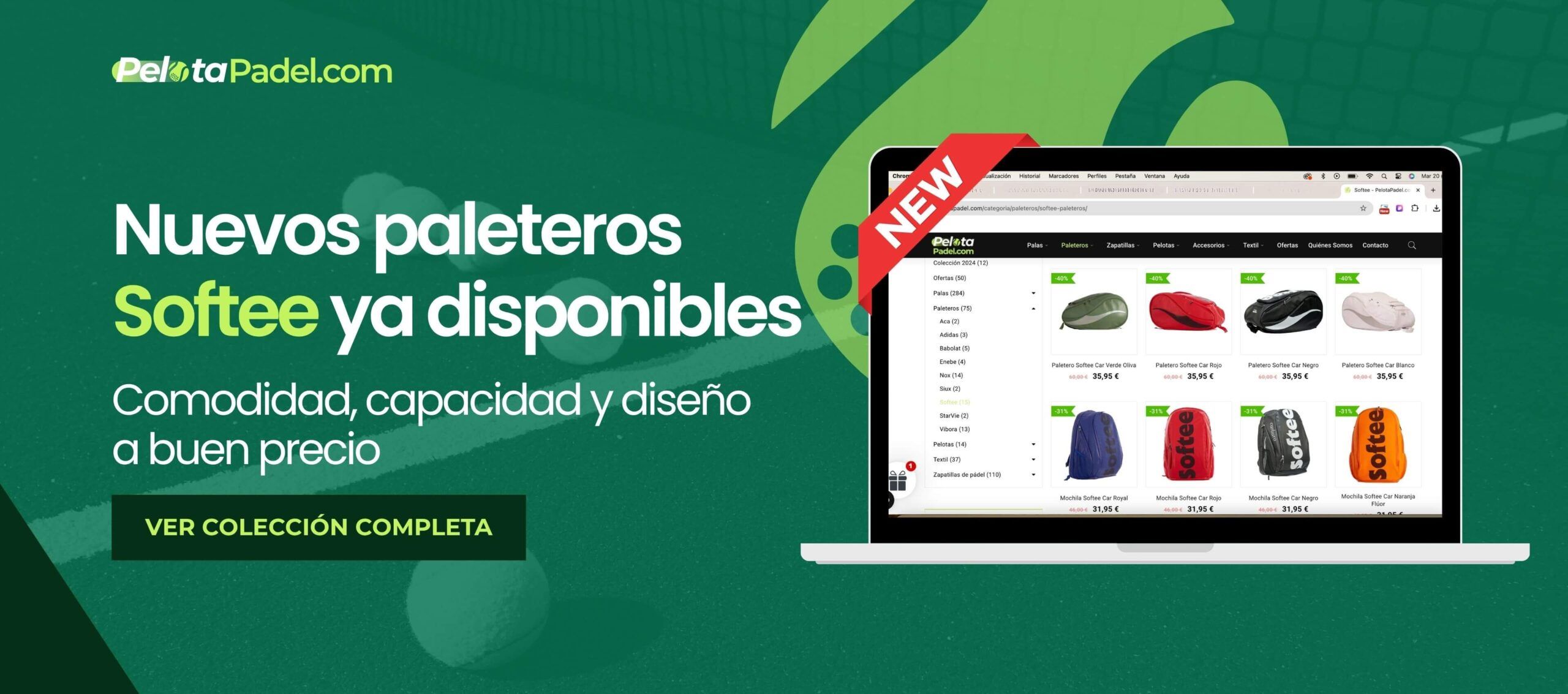 Paleteros de pádel Softee