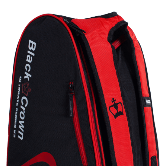 Paletero Black Crown Ultimate Series V2 Negro Rojo Detalle