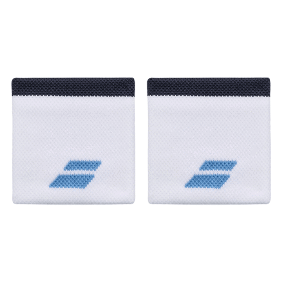 Babolat Logo Wristband Blanco_Azul
