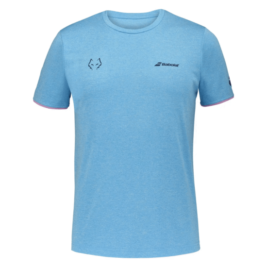 Camiseta Babolat Crew Neck Tee Lebron Azul Cyan