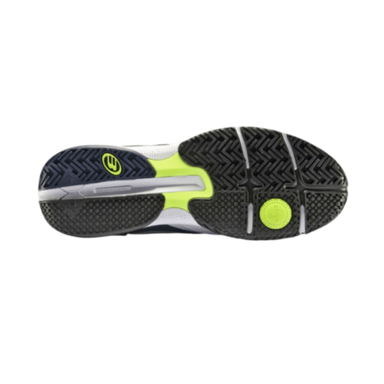 Zapatillas Bullpadel Hack Hybrid Fly 22I Blanco_Marino Suela