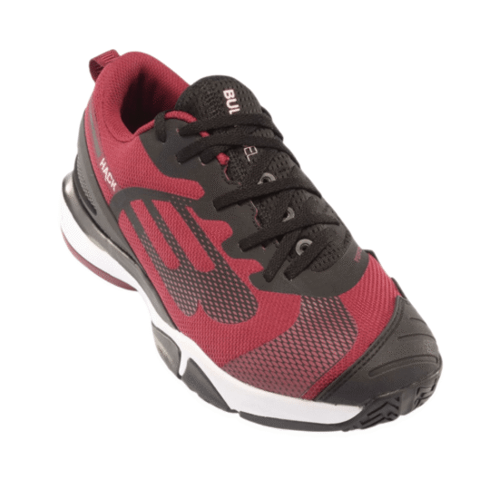 Zapatillas Bullpadel Hack Hybrid Fly 22I Burdeos Lado