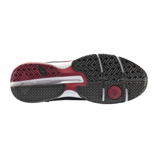 Zapatillas Bullpadel Hack Hybrid Fly 22I Burdeos Suela