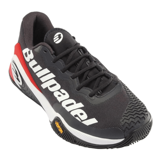 Zapatillas Bullpadel Hack Vibram 23V Negro_Rojo Lado