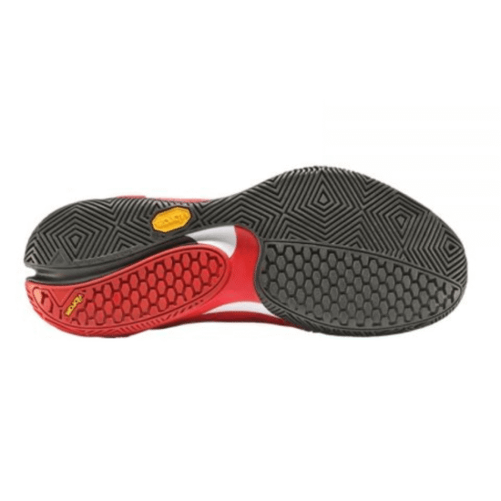 Zapatillas Bullpadel Hack Vibram 23V Rojo Suela