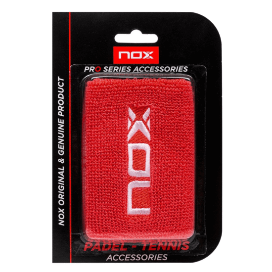 Pack Muñequeras Nox Roja y Blanca