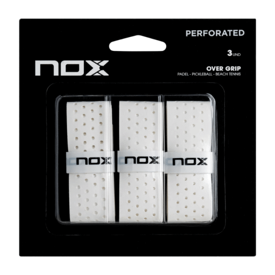 Blister Nox 3 Overgrips Pro Blanco Perforado