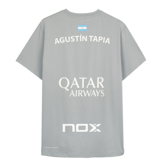Camiseta Nox Sponsors AT10 Gris Espalda
