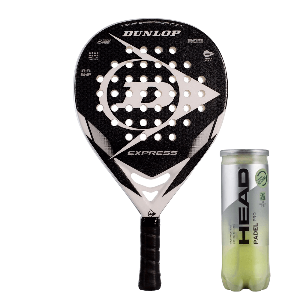 Pack Dunlop Express Blanco Negro Pack Dunlop Express Blanco Negro