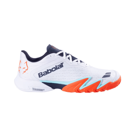 Zapatillas Babolat Premura 3 Juan Lebrón Blanco_Naranja