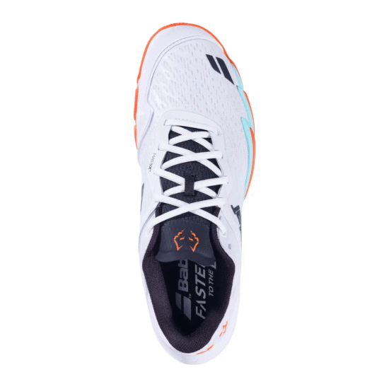 Zapatillas Babolat Premura 3 Juan Lebrón Blanco_Naranja Superior Zapatillas Babolat Premura 3 Juan Lebrón Blanco_Naranja Superior