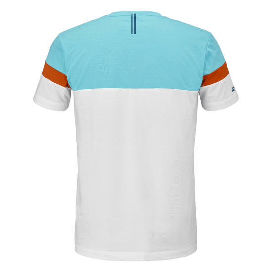 Camiseta Babolat Crew Neck Tee Blanco_Blanco Espalda Camiseta Babolat Crew Neck Tee Blanco_Blanco Espalda