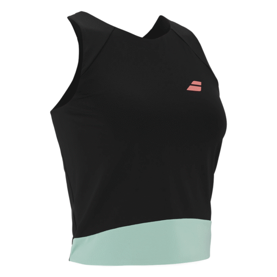 Camiseta Babolat Perf Tank Negro_Negro Lado