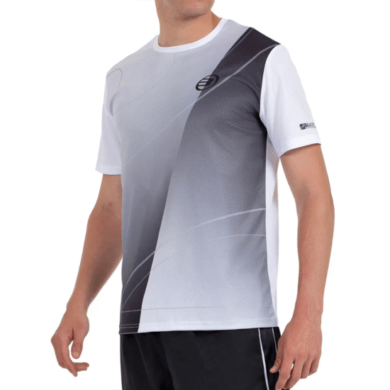 Camiseta Bullpadel Cumbre Blanco Lado Camiseta Bullpadel Cumbre Blanco Lado