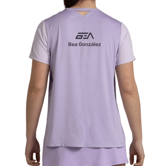 Camiseta Bullpadel Bea 26V Lila Pastel Espalda