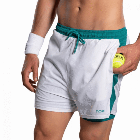 Pantalón Nox Pro Blanco_Ivy Verde Lado Pantalón Nox Pro Blanco_Ivy Verde Lado
