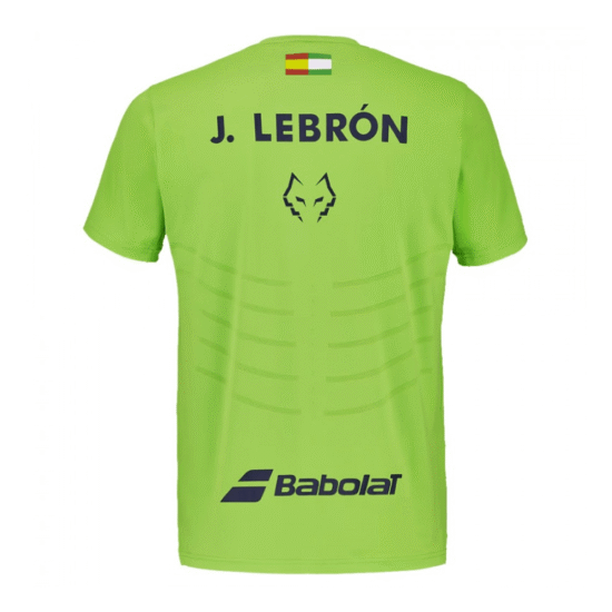 Camiseta Babolat Tee Replica Juan Lebrón Verde Espalda Camiseta Babolat Tee Replica Juan Lebrón Verde Espalda