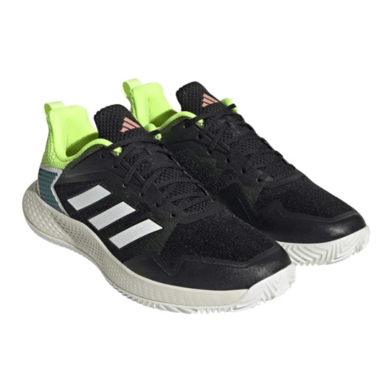 Zapatillas Adidas Defiant Speed Negro Blanco Fluor Lado