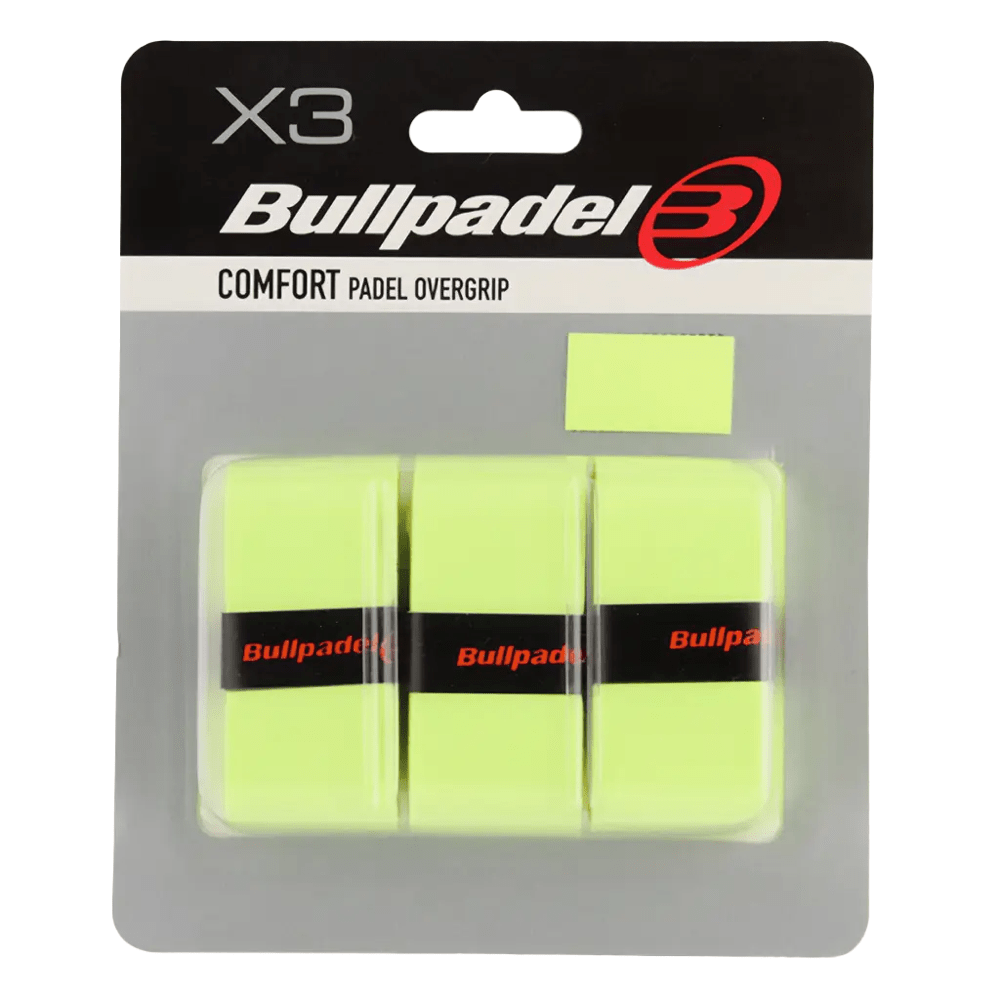Blister 3 Overgrips Bullpadel Comfort Amarillo Flúor Blister 3 Overgrips Bullpadel Comfort Amarillo Flúor
