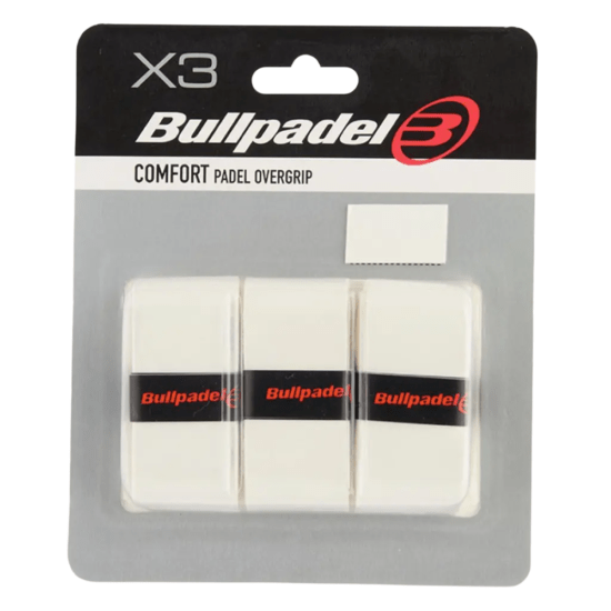 Blister 3 Overgrips Bullpadel Comfort Blanco
