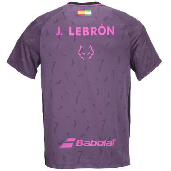 Camiseta Babolat Crew Neck Réplica Juan Lebrón Morado 2027 Espalda Camiseta Babolat Crew Neck Réplica Juan Lebrón Morado 2027 Espalda