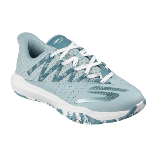 Zapatillas Skechers Viper Court Rally Azul Lado Zapatillas Skechers Viper Court Rally Azul Lado